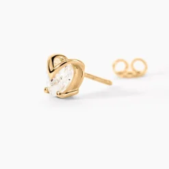 Boucles D'oreilles Puces Abelinia De Zirconium-Histoire d'Or Hot