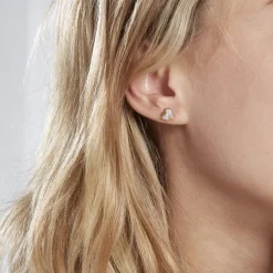 Boucles D'oreilles Puces Abelinia De Zirconium-Histoire d'Or Hot