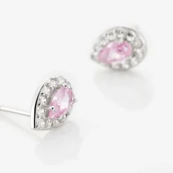 Histoire d'Or Boucles D'oreilles Puces Argent Blanc Tania Oxydes De Zirconium