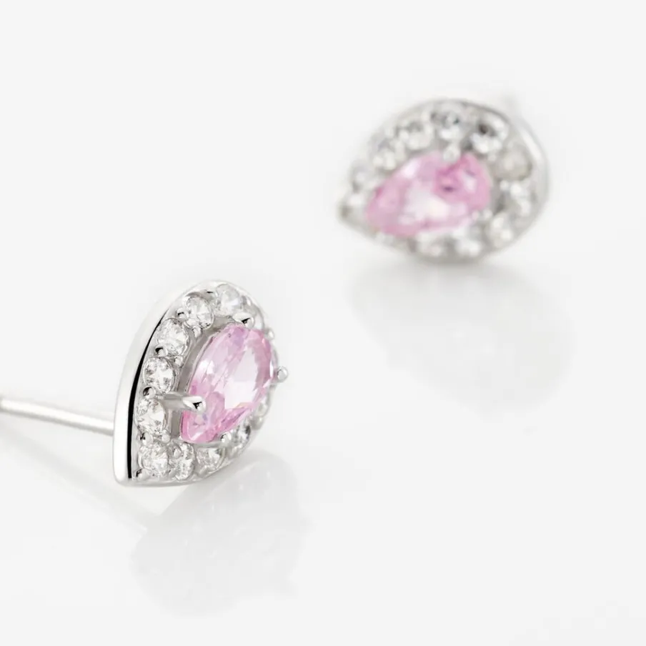 Histoire d'Or Boucles D'oreilles Puces Argent Blanc Tania Oxydes De Zirconium