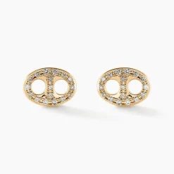 Boucles D'oreilles Puces Antun Or Jaune Diamant-Histoire d'Or Online