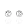 Boucles D'oreilles Puces Anne-andree Argent Blanc Oxyde De Zirconium-Histoire d'Or Hot
