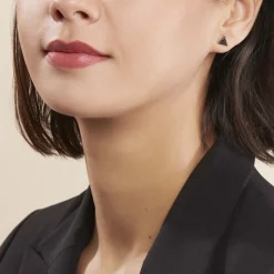 Boucles D'oreilles Puces Amellia Argent Rose Oxyde De Zirconium-Histoire d'Or Hot