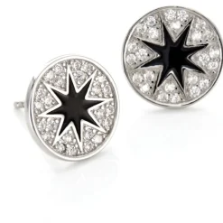 Histoire d'Or Boucles D'oreilles Puces Argent Blanc Winston Oxydes De Zirconium