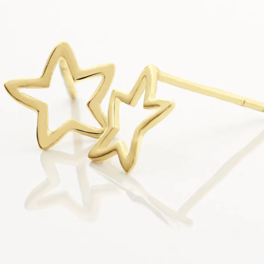 Histoire d'Or Boucles D'oreilles Puces Alphonsine Etoile De Mer