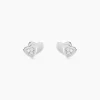 Boucles D'oreilles Puces Argent Blanc Dounyo Oxydes De Zirconium-Histoire d'Or Best