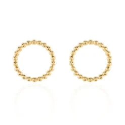 Boucles D'oreilles Puces Abigael Plaqué Or Jaune-Histoire d'Or Discount
