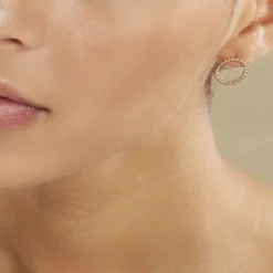 Boucles D'oreilles Puces Abigael Plaqué Or Jaune-Histoire d'Or Discount