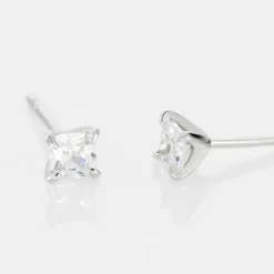 Histoire d'Or Boucles D'oreilles Puces Alys Argent Blanc Oxyde De Zirconium