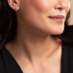 Boucles D'oreilles Puces Amalthee Argent Blanc Oxyde De Zirconium-Histoire d'Or Sale