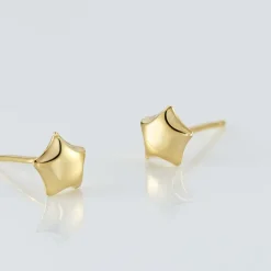 Histoire d'Or Boucles D'oreilles Puces Alphonsine Etoile Or Jaune