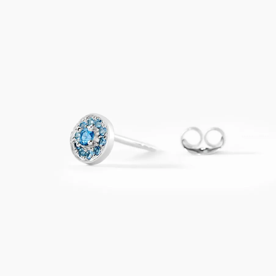 Histoire d'Or Boucles D'oreilles Puces Auxana Argent Blanc Oxyde De Zirconium