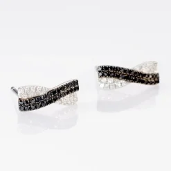Boucles D'oreilles Puces Alric Or Blanc Diamant-Histoire d'Or Discount