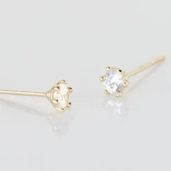 Boucles D'oreilles Puces Aconit Or Jaune Oxyde-Histoire d'Or Clearance