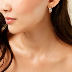 Histoire d'Or Boucles D'Oreilles Puces Adonijah Or Bicolore