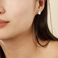 Boucles D'oreilles Puces Argent Blanc Viviano Oxydes De Zirconium-Histoire d'Or Hot