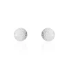 Boucles D'oreilles Puces Ayana Argent Blanc-Histoire d'Or Online