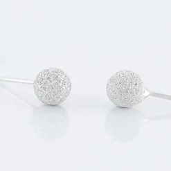Boucles D'oreilles Puces Ayana Argent Blanc-Histoire d'Or Online