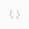 Histoire d'Or Boucles D'oreilles Puces Allegra Argent Blanc Oxyde De Zirconium