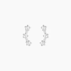 Histoire d'Or Boucles D'oreilles Puces Allegra Argent Blanc Oxyde De Zirconium
