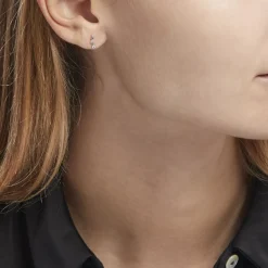 Histoire d'Or Boucles D'oreilles Puces Allegra Argent Blanc Oxyde De Zirconium