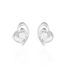 Histoire d'Or Boucles D'oreilles Puces Alou Argent Blanc Oxyde De Zirconium