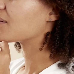 Histoire d'Or Boucles D'oreilles Puces Alphonsine Etoile De Mer