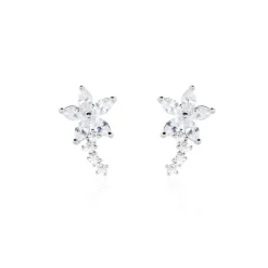 Histoire d'Or Boucles D'oreilles Puces Argent Blanc Florencio Oxydes De Zirconium