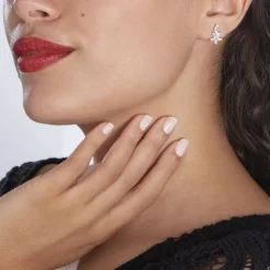 Histoire d'Or Boucles D'oreilles Puces Argent Blanc Florencio Oxydes De Zirconium