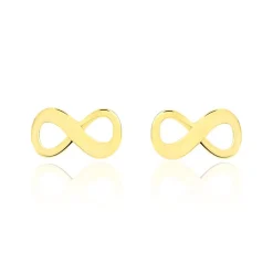 Histoire d'Or Boucles D'oreilles Puces Annie-francoise Infini Or Jaune
