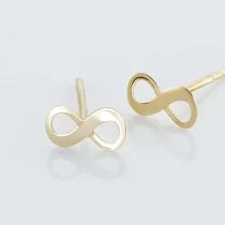 Histoire d'Or Boucles D'oreilles Puces Annie-francoise Infini Or Jaune