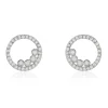 Boucles D'oreilles Puces Argent Blanc Ursine Oxydes De Zirconium-Histoire d'Or Outlet