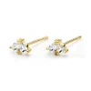 Histoire d'Or Boucles D'oreilles Puces Amandia Or Jaune Oxyde De Zirconium