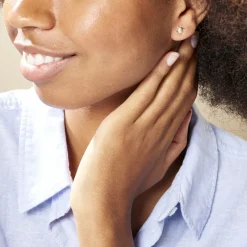 Boucles D'oreilles Puces Almahae Tortue Or Jaune-Histoire d'Or Sale