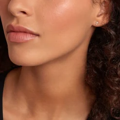 Histoire d'Or Boucles D'oreilles Puces Ashtad Or Jaune Oxyde De Zirconium