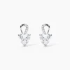 Histoire d'Or Boucles D'oreilles Puces Atieno Argent Blanc Oxyde De Zirconium