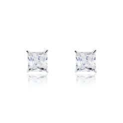 Histoire d'Or Boucles D'oreilles Puces Alys Argent Blanc Oxyde De Zirconium