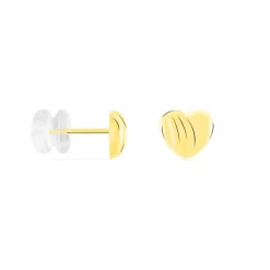 Boucles D'oreilles Puces Anne-maudae C艙urs Or Jaune-Histoire d'Or Clearance