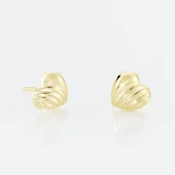 Boucles D'oreilles Puces Anne-maudae C艙urs Or Jaune-Histoire d'Or Clearance
