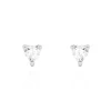 Boucles D'oreilles Puces Breana Argent Blanc Oxyde De Zirconium-Histoire d'Or Best