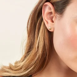 Histoire d'Or Boucles D'oreilles Puces Bernia Or Jaune