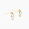 Boucles D'oreilles Puces Bathilde Or Jaune Diamant-Histoire d'Or Outlet