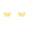 Histoire d'Or Boucles D'oreilles Puces Bartholomee Papillon Or Jaune