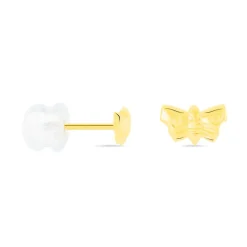 Histoire d'Or Boucles D'oreilles Puces Bartholomee Papillon Or Jaune
