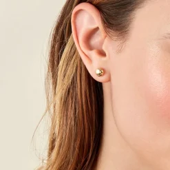 Boucles D'oreilles Puces Bernia Or Jaune-Histoire d'Or New