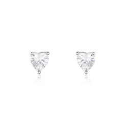 Histoire d'Or Boucles D'oreilles Puces Breana Argent Blanc Oxyde De Zirconium