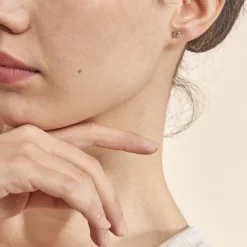 Histoire d'Or Boucles D'oreilles Puces Bartholomee Papillon Or Blanc