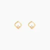 Histoire d'Or Boucles D'Oreilles Puces Brent Or Jaune Oxyde De Zirconium