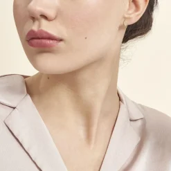 Boucles D'oreilles Puces Bartolomea Feuilles Or Jaune-Histoire d'Or Sale