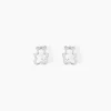 Histoire d'Or Boucles D'oreilles Puces Baptista Ours Or Blanc Oxydes